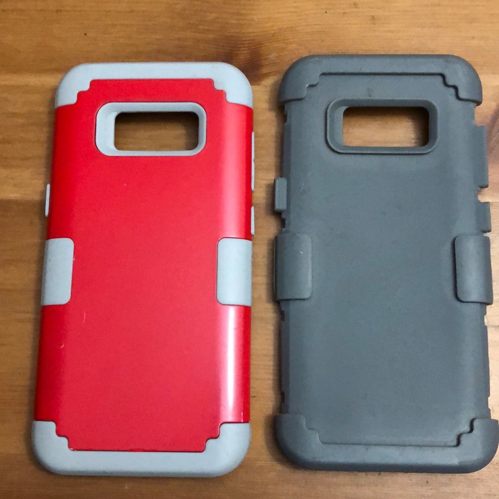 Samsung S8 phone case with 2 inserts
